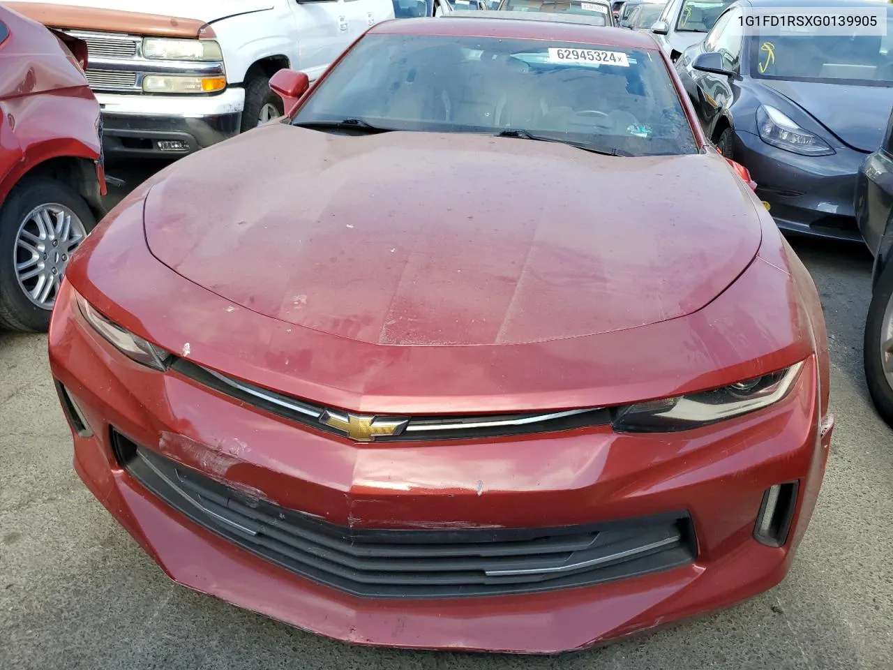 2016 Chevrolet Camaro Lt VIN: 1G1FD1RSXG0139905 Lot: 62945324