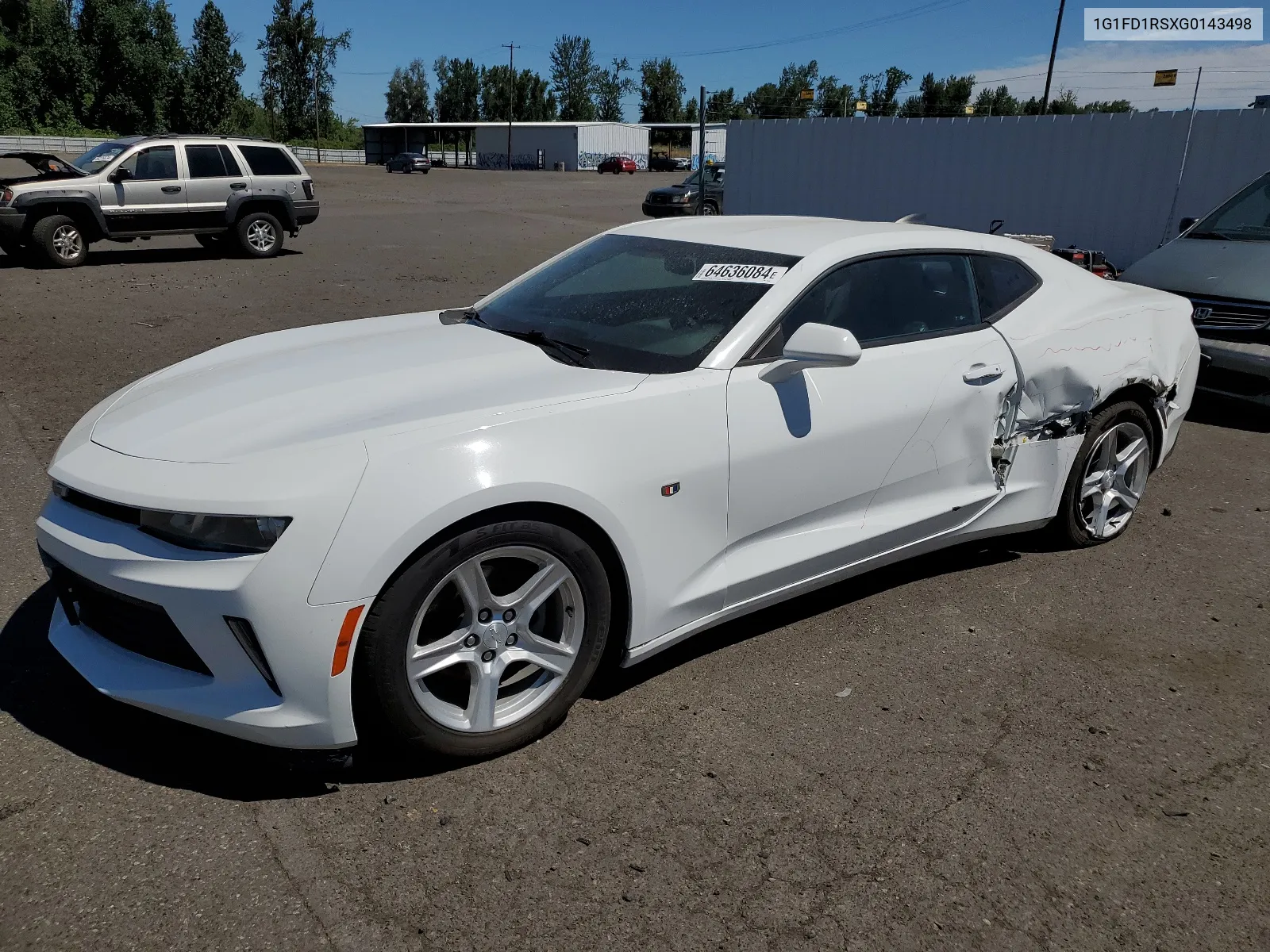 2016 Chevrolet Camaro Lt VIN: 1G1FD1RSXG0143498 Lot: 64636084