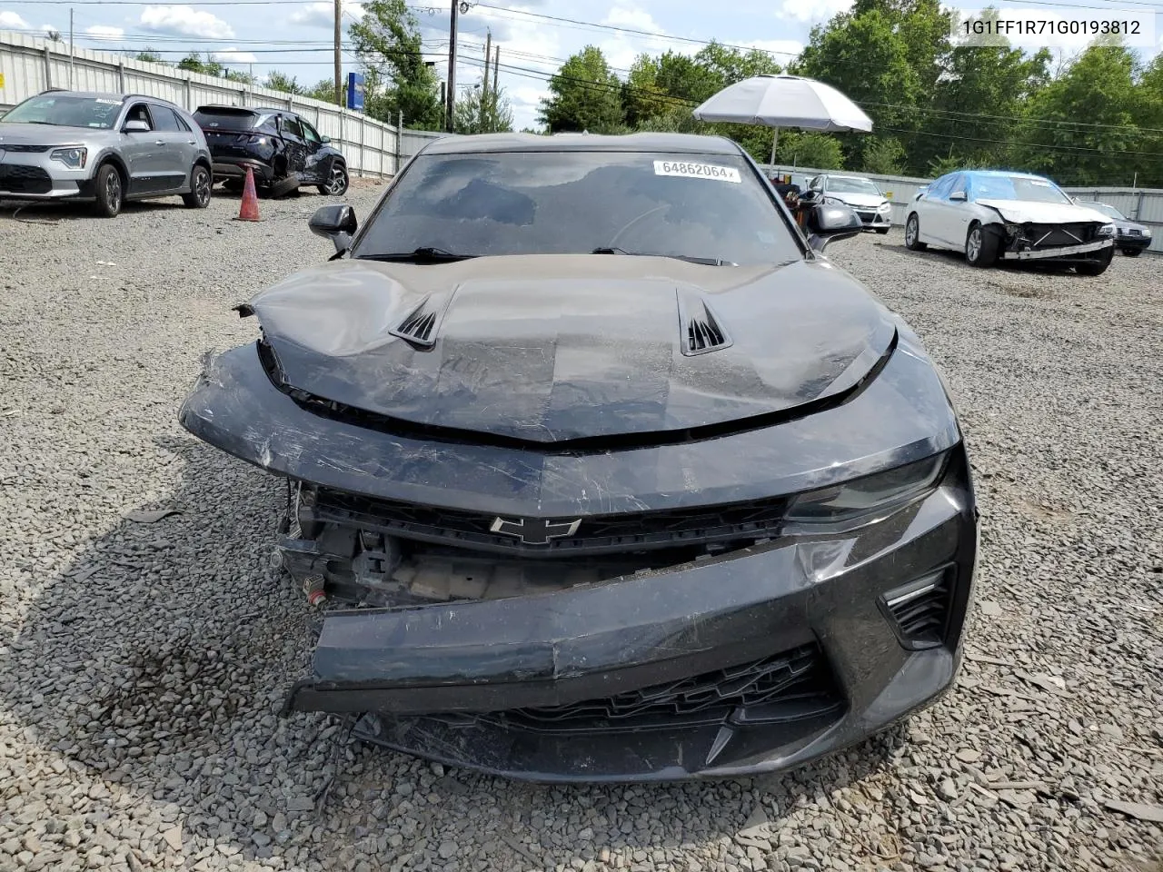 2016 Chevrolet Camaro Ss VIN: 1G1FF1R71G0193812 Lot: 64862064