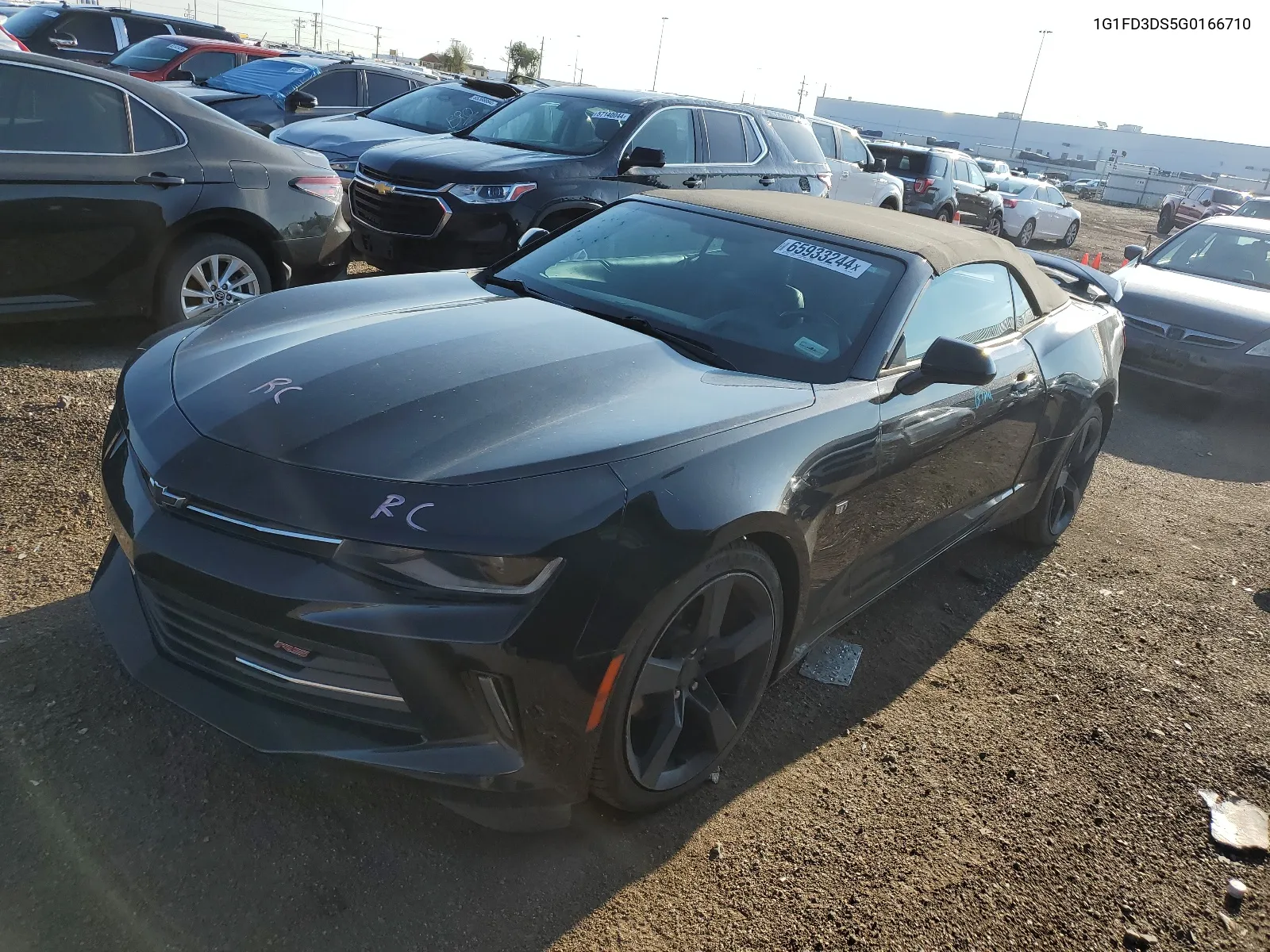 2016 Chevrolet Camaro Lt VIN: 1G1FD3DS5G0166710 Lot: 65933244