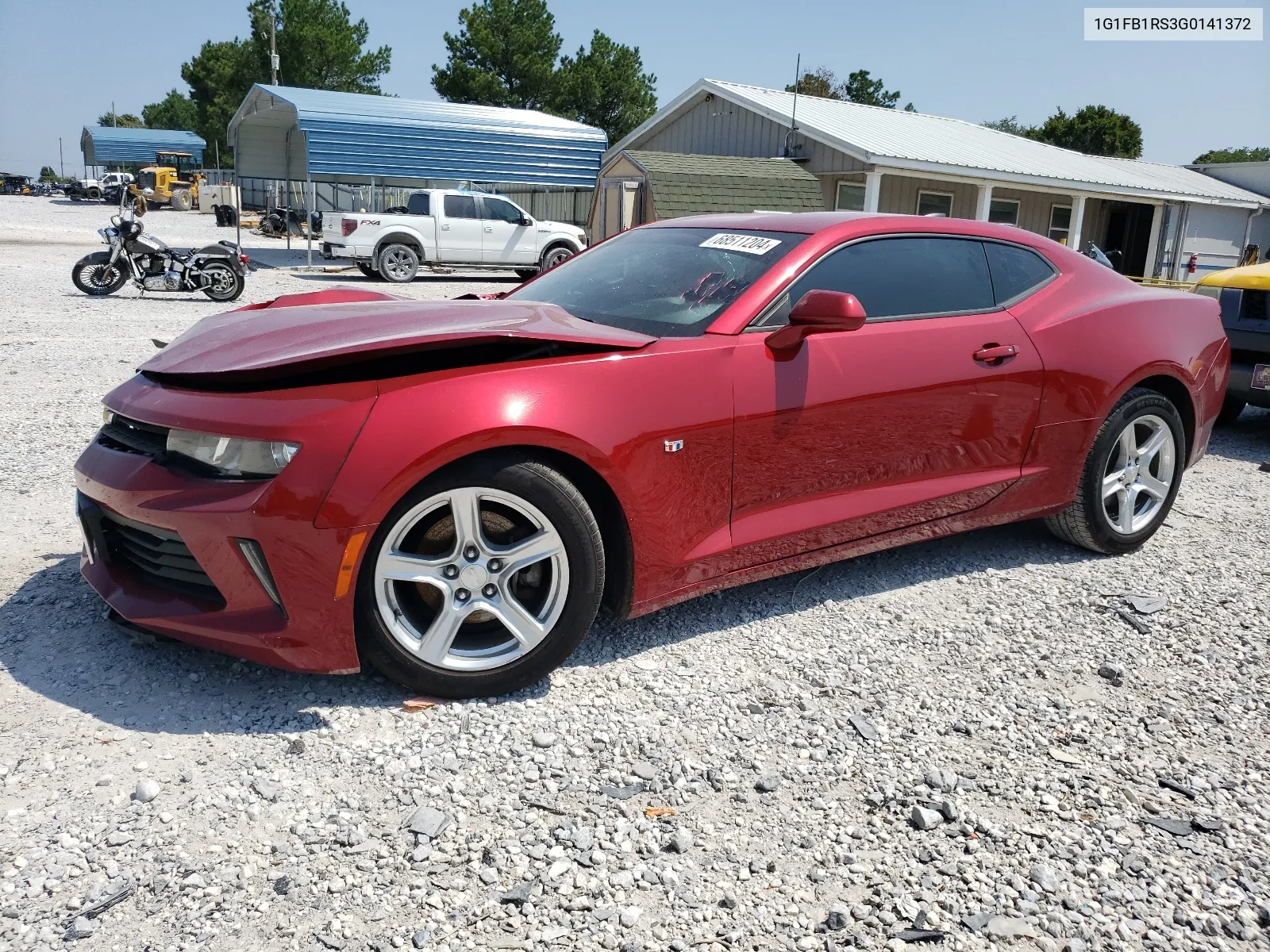 2016 Chevrolet Camaro Lt VIN: 1G1FB1RS3G0141372 Lot: 68511204