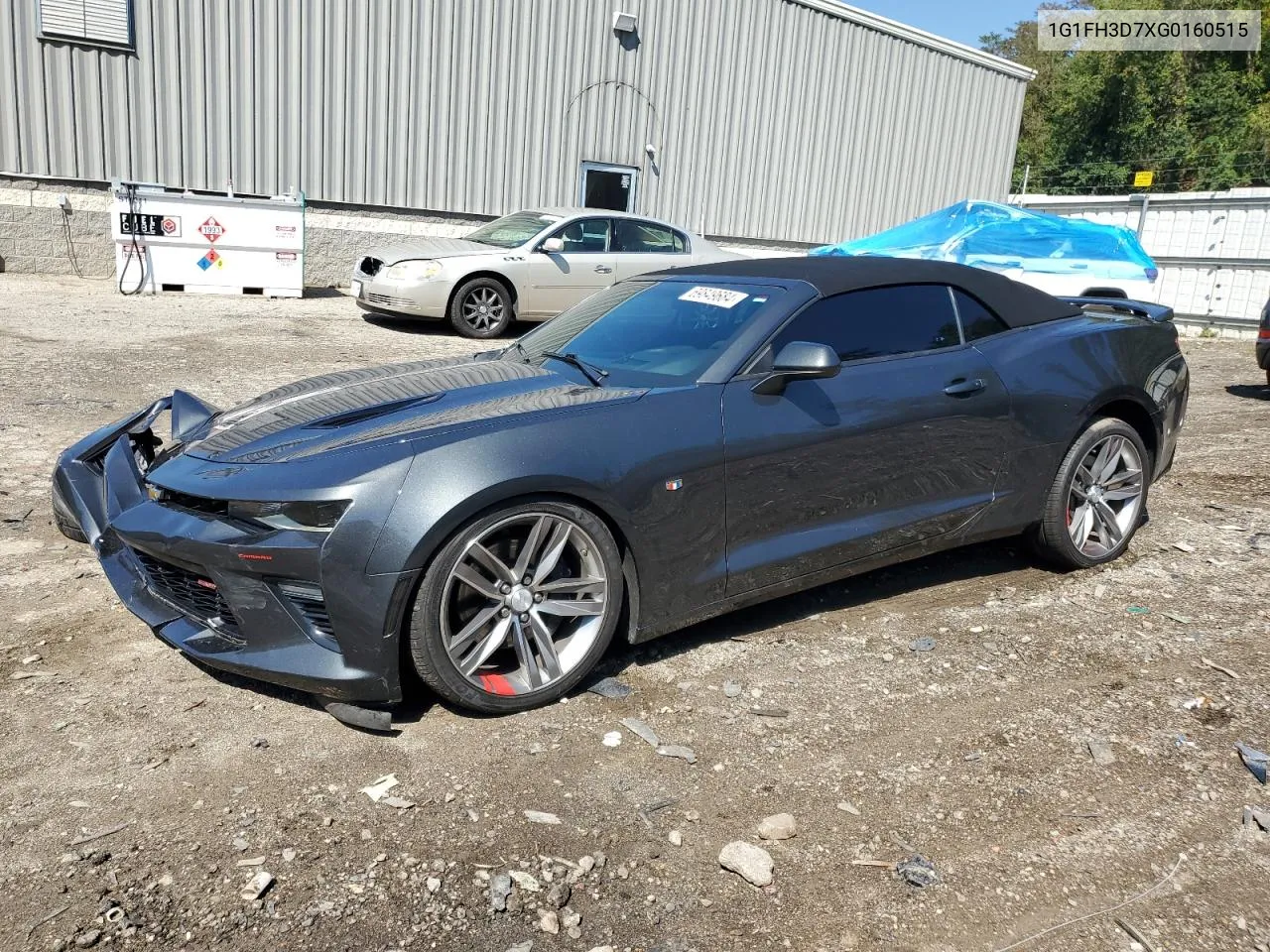 2016 Chevrolet Camaro Ss VIN: 1G1FH3D7XG0160515 Lot: 69849684