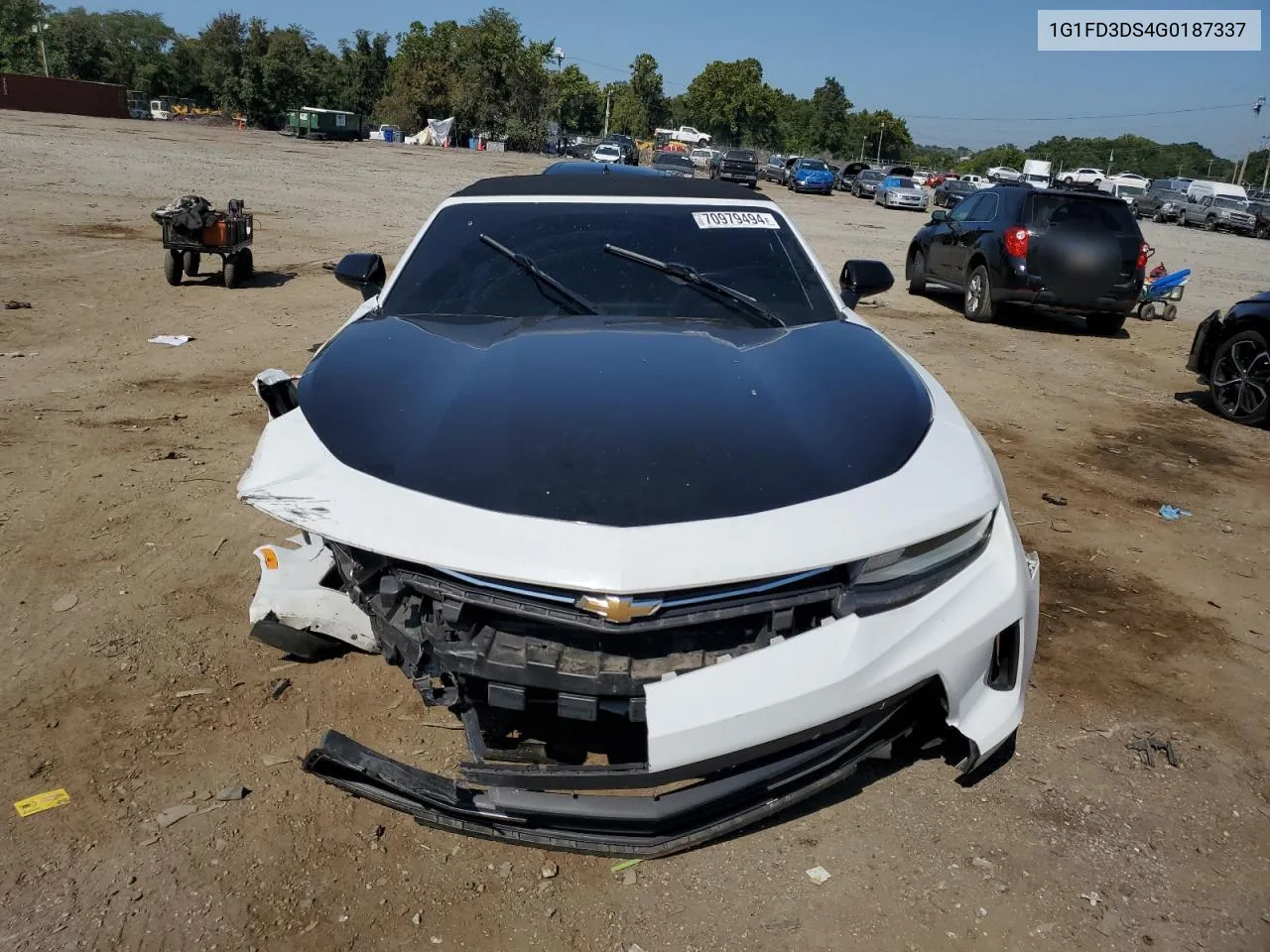 2016 Chevrolet Camaro Lt VIN: 1G1FD3DS4G0187337 Lot: 70979494