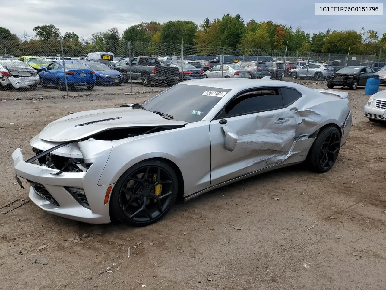 2016 Chevrolet Camaro Ss VIN: 1G1FF1R76G0151796 Lot: 72041404