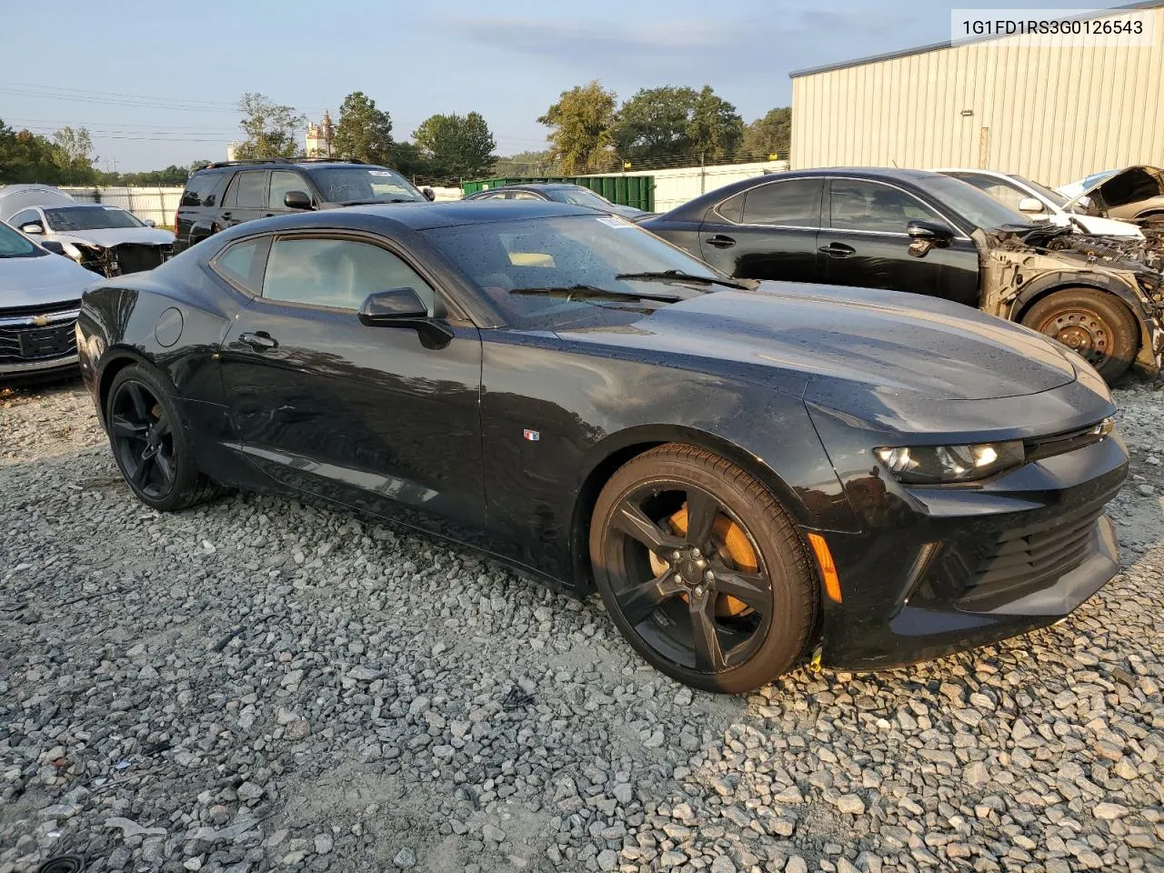 2016 Chevrolet Camaro Lt VIN: 1G1FD1RS3G0126543 Lot: 72810814