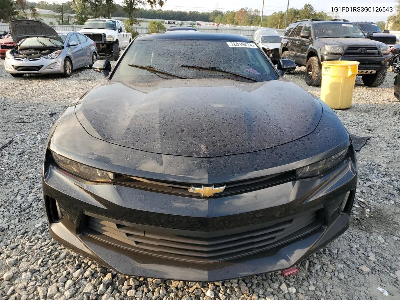 2016 Chevrolet Camaro Lt VIN: 1G1FD1RS3G0126543 Lot: 72810814