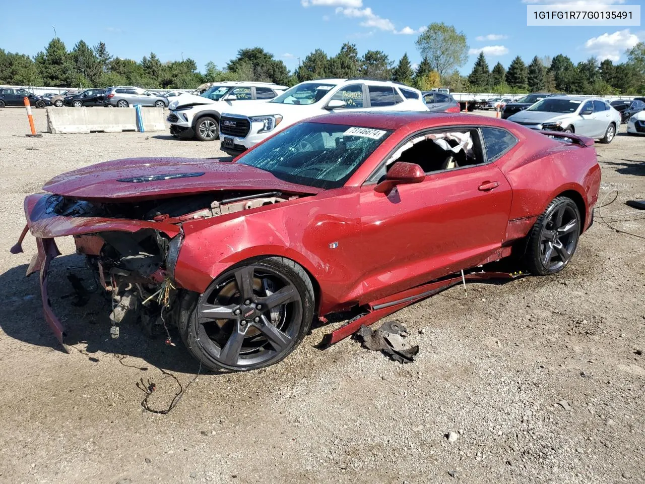 2016 Chevrolet Camaro Ss VIN: 1G1FG1R77G0135491 Lot: 73146674