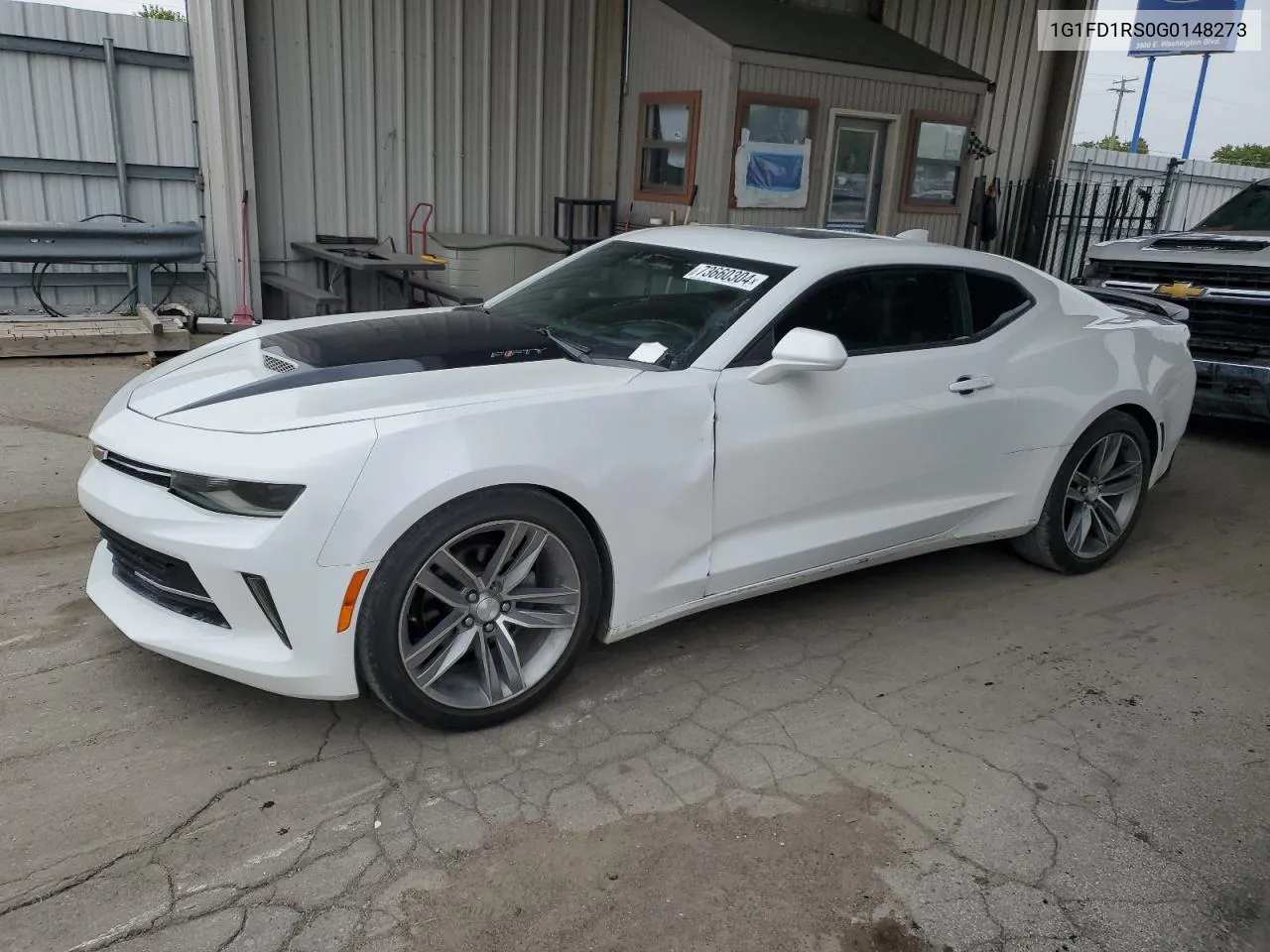 2016 Chevrolet Camaro Lt VIN: 1G1FD1RS0G0148273 Lot: 73660304