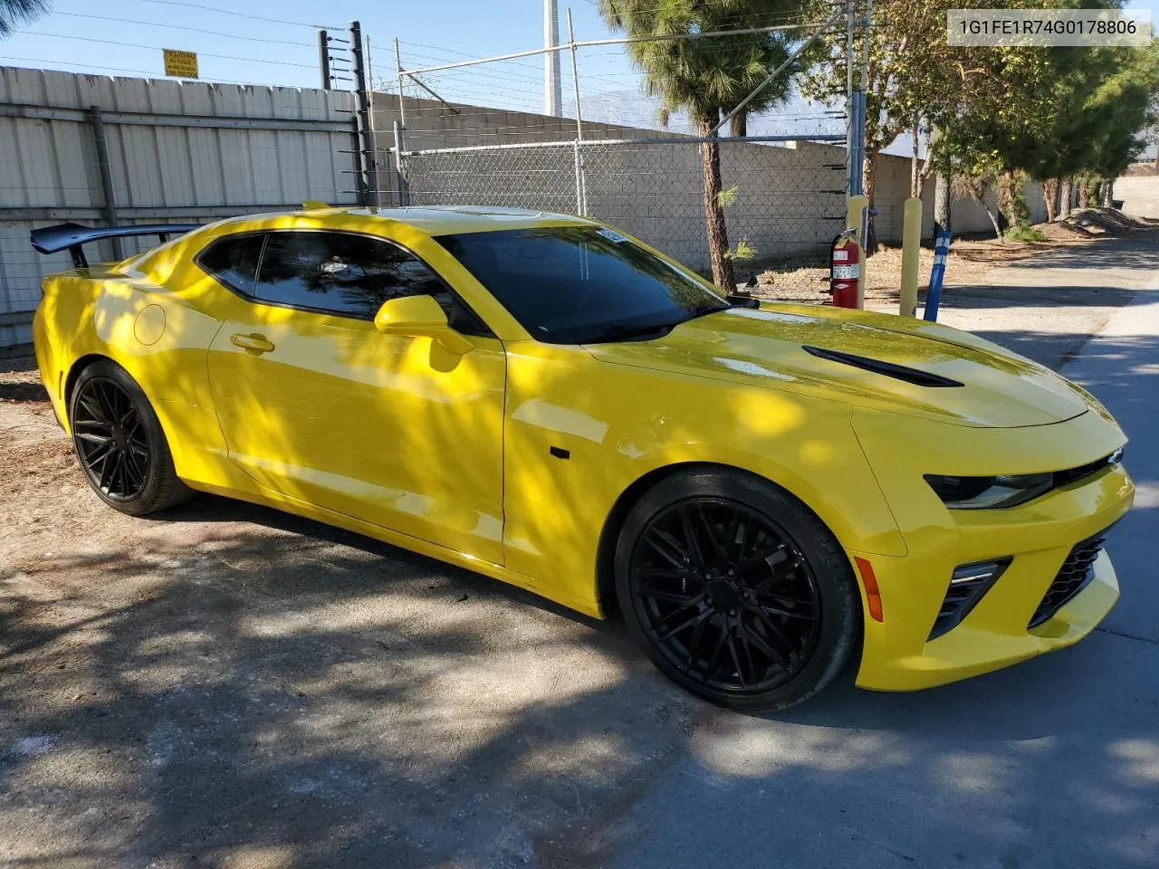 2016 Chevrolet Camaro Ss VIN: 1G1FE1R74G0178806 Lot: 74267244