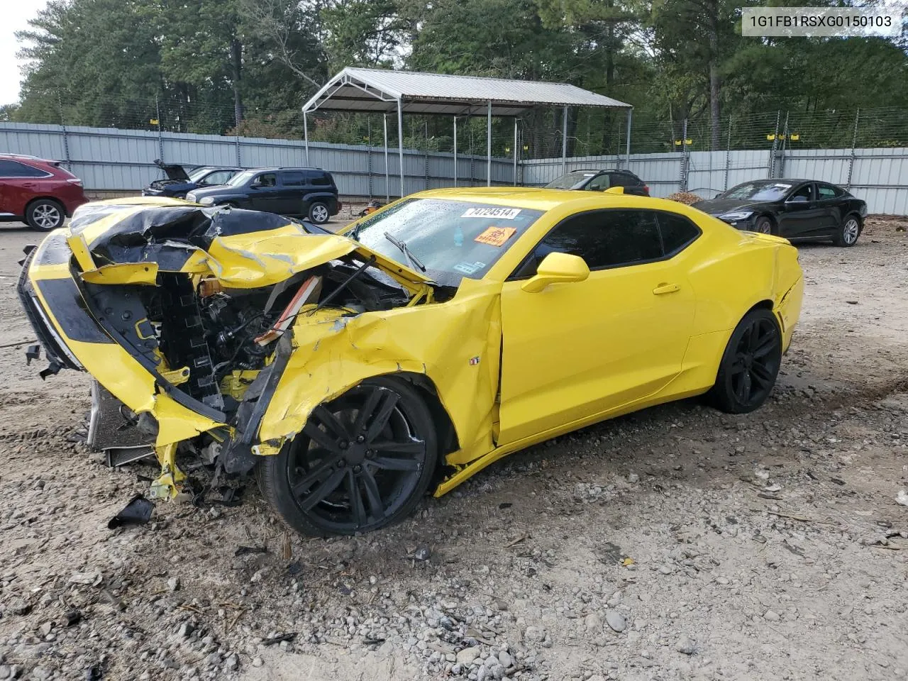 1G1FB1RSXG0150103 2016 Chevrolet Camaro Lt