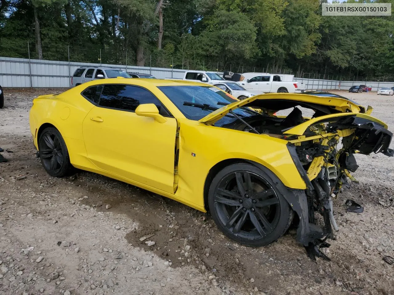 2016 Chevrolet Camaro Lt VIN: 1G1FB1RSXG0150103 Lot: 74724514