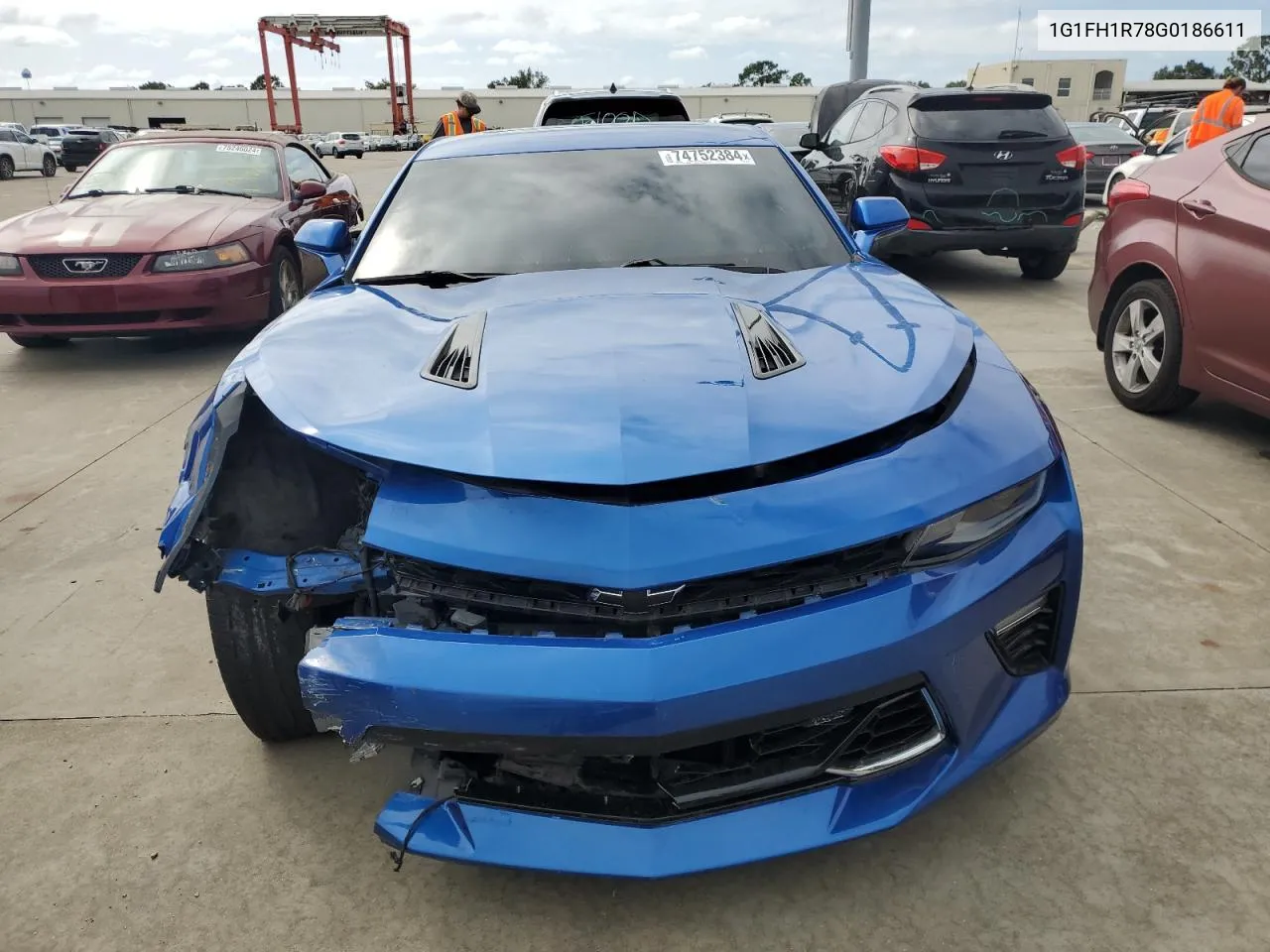 2016 Chevrolet Camaro Ss VIN: 1G1FH1R78G0186611 Lot: 74752384