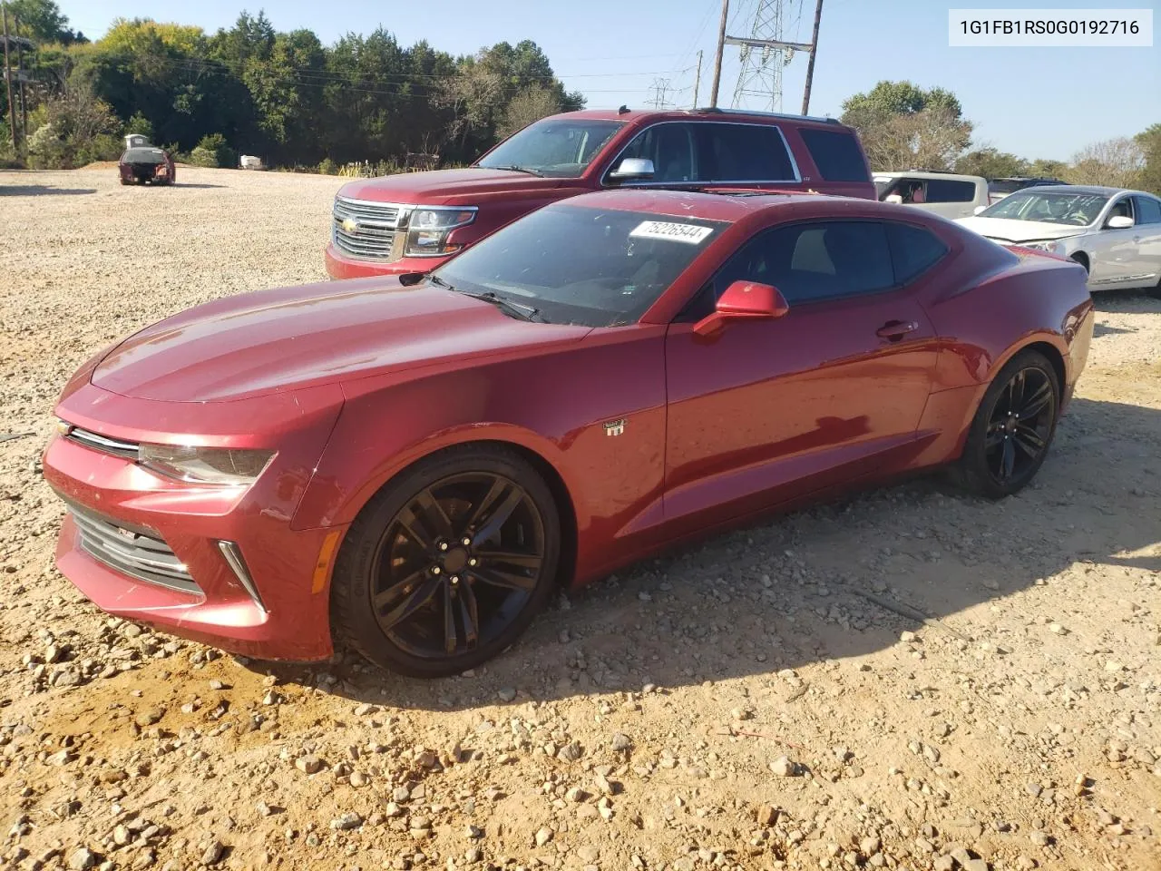 2016 Chevrolet Camaro Lt VIN: 1G1FB1RS0G0192716 Lot: 75226544