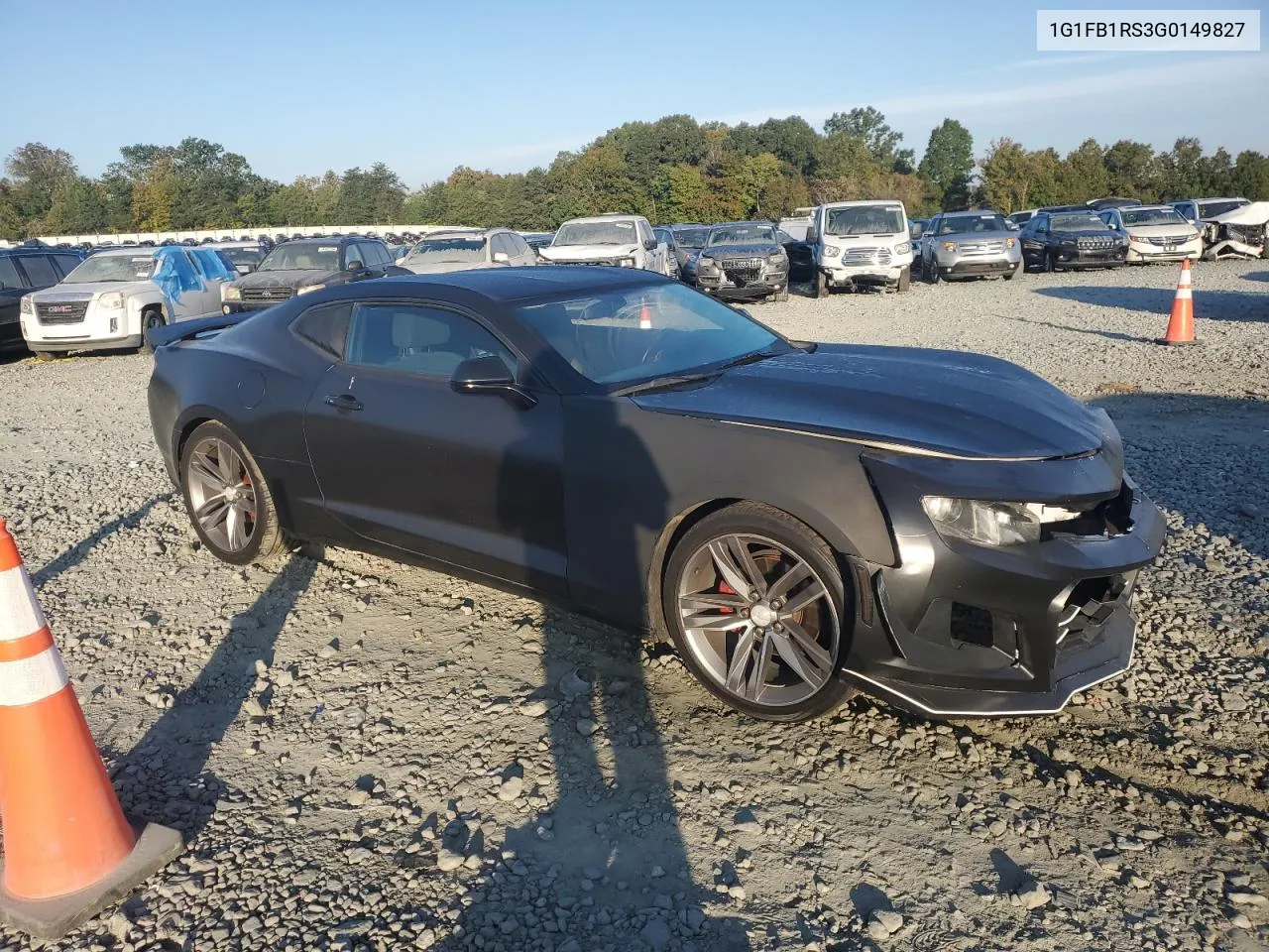 2016 Chevrolet Camaro Lt VIN: 1G1FB1RS3G0149827 Lot: 75410174