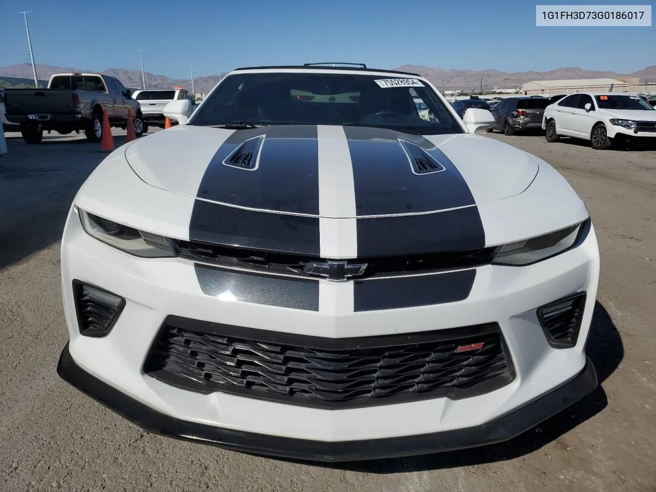 2016 Chevrolet Camaro Ss VIN: 1G1FH3D73G0186017 Lot: 75528954