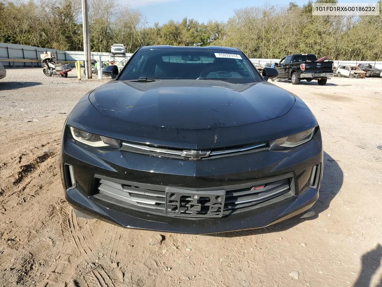 2016 Chevrolet Camaro Lt VIN: 1G1FD1RX6G0186232 Lot: 75932314