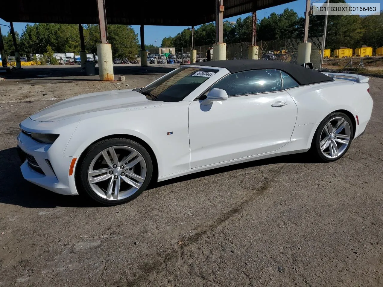 2016 Chevrolet Camaro Lt VIN: 1G1FB3DX1G0166463 Lot: 76450344