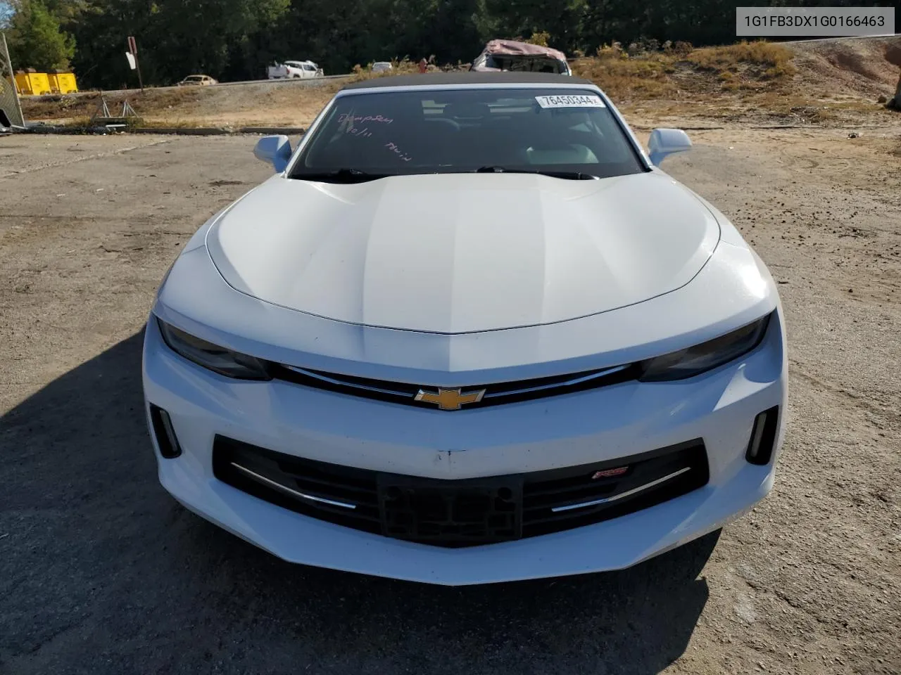 2016 Chevrolet Camaro Lt VIN: 1G1FB3DX1G0166463 Lot: 76450344