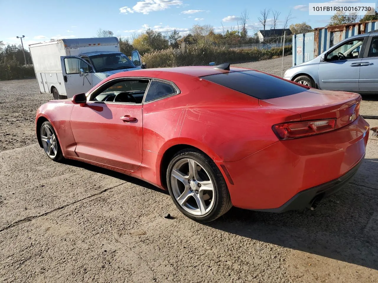 2016 Chevrolet Camaro Lt VIN: 1G1FB1RS1G0167730 Lot: 76526364