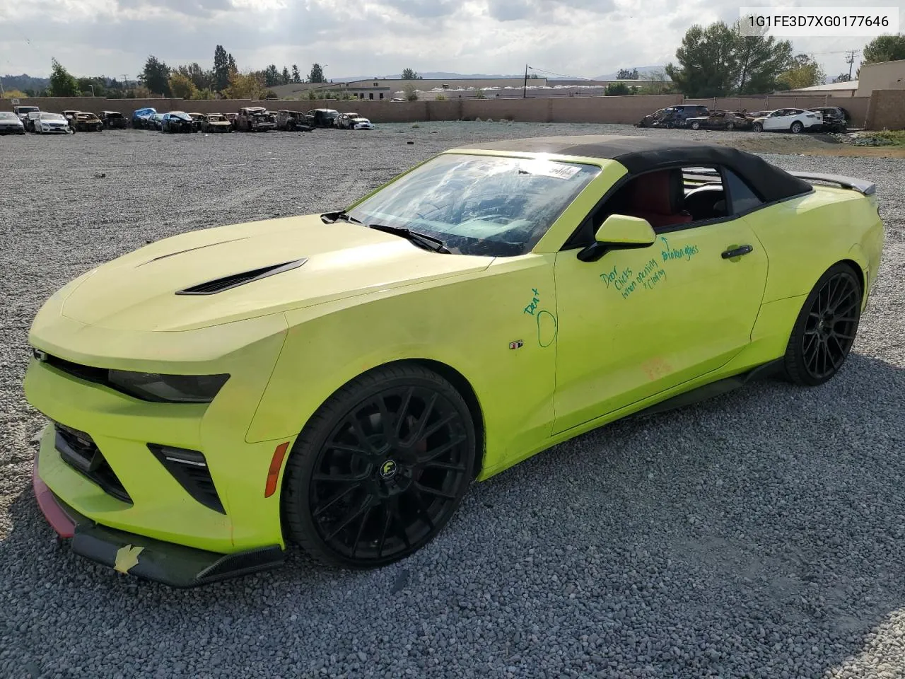 2016 Chevrolet Camaro Ss VIN: 1G1FE3D7XG0177646 Lot: 78164944