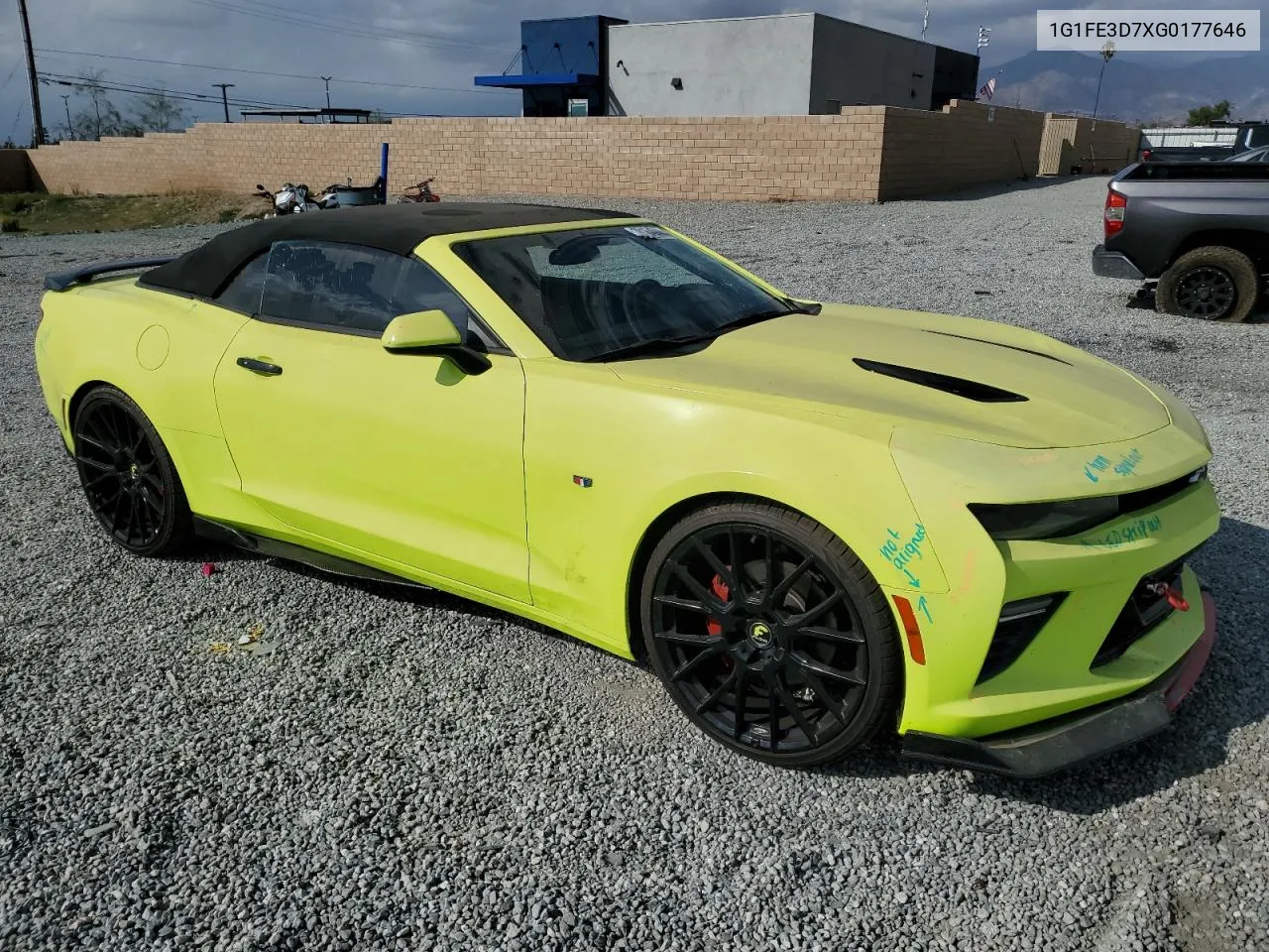 2016 Chevrolet Camaro Ss VIN: 1G1FE3D7XG0177646 Lot: 78164944