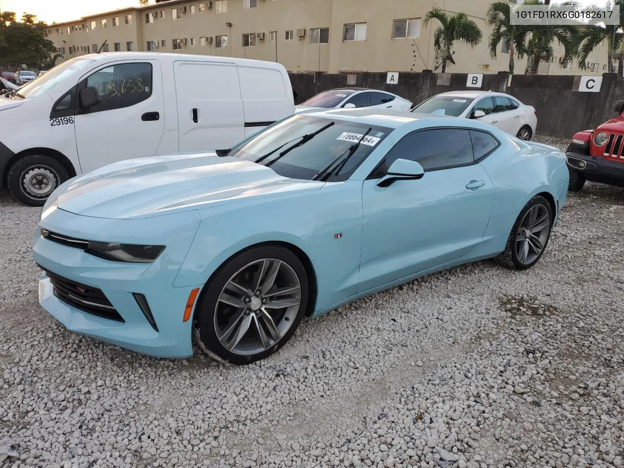 2016 Chevrolet Camaro Lt VIN: 1G1FD1RX6G0182617 Lot: 78664664