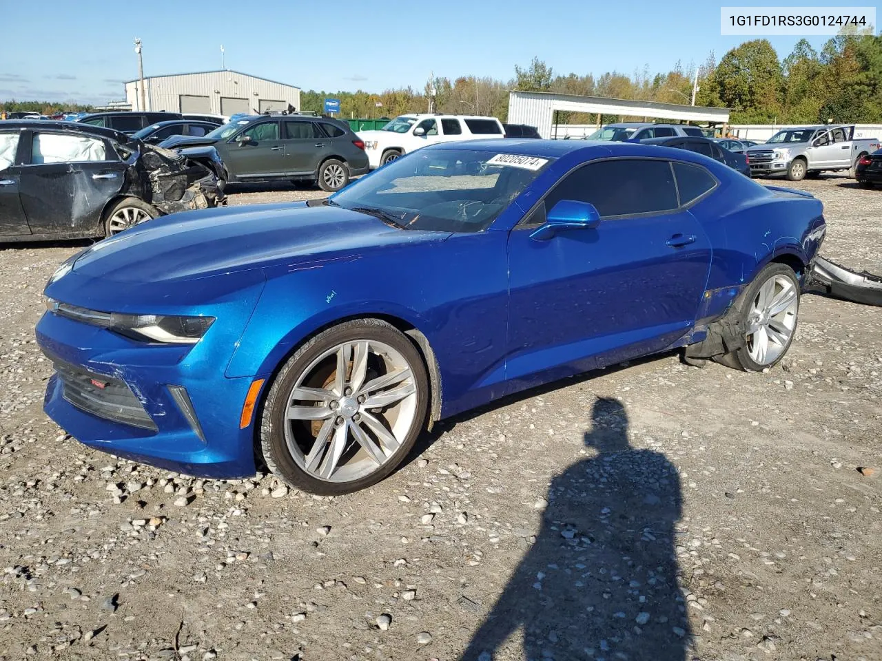 2016 Chevrolet Camaro Lt VIN: 1G1FD1RS3G0124744 Lot: 80205074