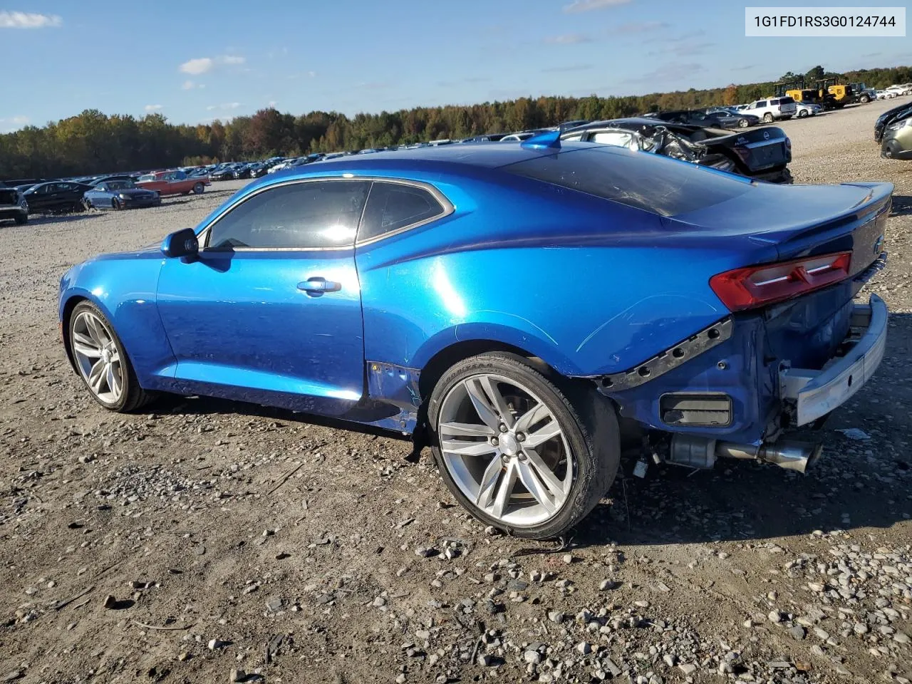 2016 Chevrolet Camaro Lt VIN: 1G1FD1RS3G0124744 Lot: 80205074