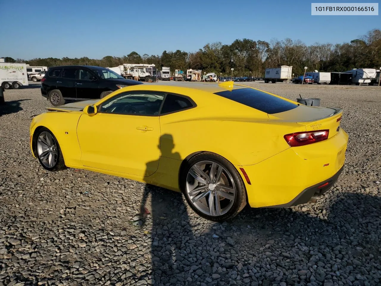 2016 Chevrolet Camaro Lt VIN: 1G1FB1RX0G0166516 Lot: 81101264