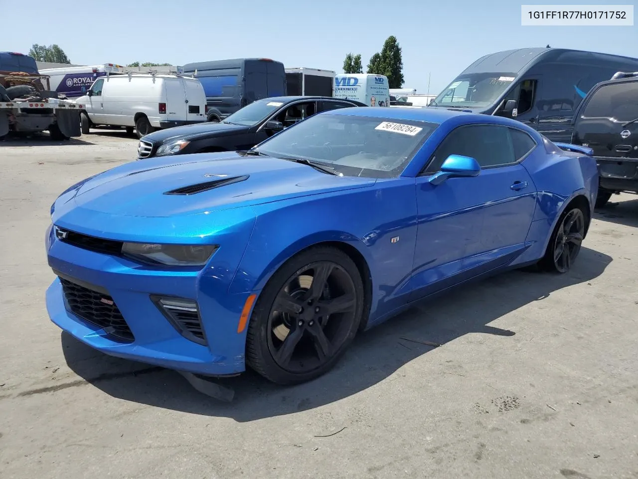 2017 Chevrolet Camaro Ss VIN: 1G1FF1R77H0171752 Lot: 56108284