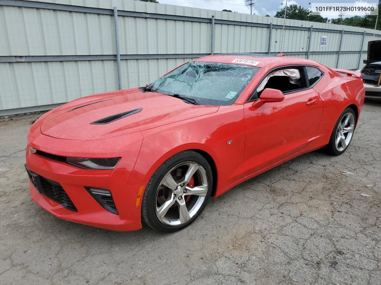 2017 Chevrolet Camaro Ss VIN: 1G1FF1R73H0199600 Lot: 63619734