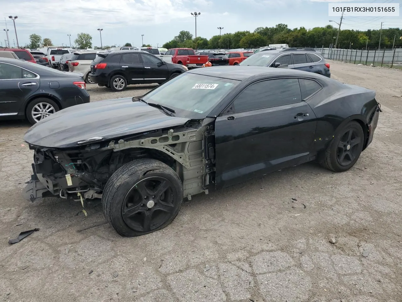 2017 Chevrolet Camaro Lt VIN: 1G1FB1RX3H0151655 Lot: 68011574