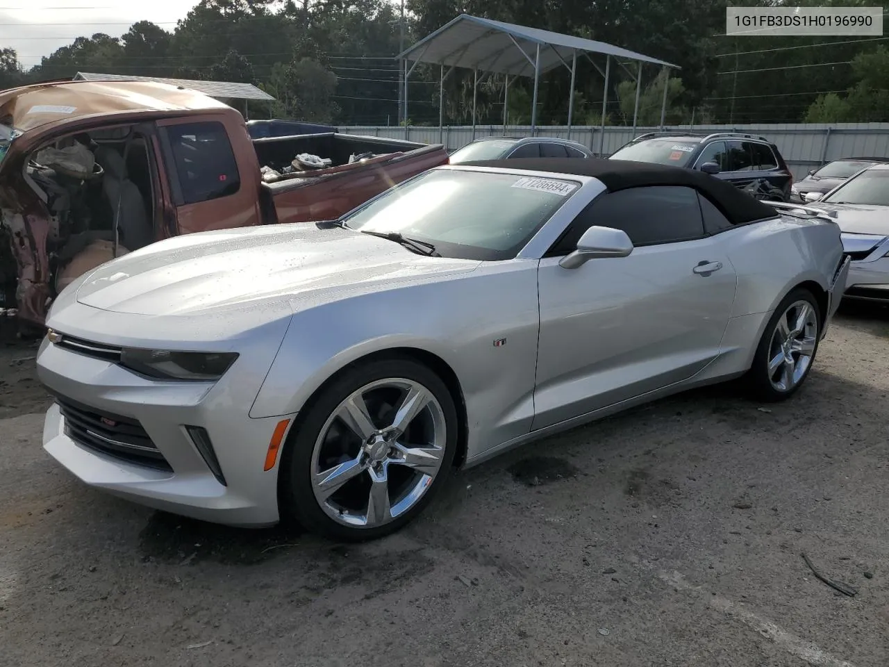 2017 Chevrolet Camaro Lt VIN: 1G1FB3DS1H0196990 Lot: 71286694