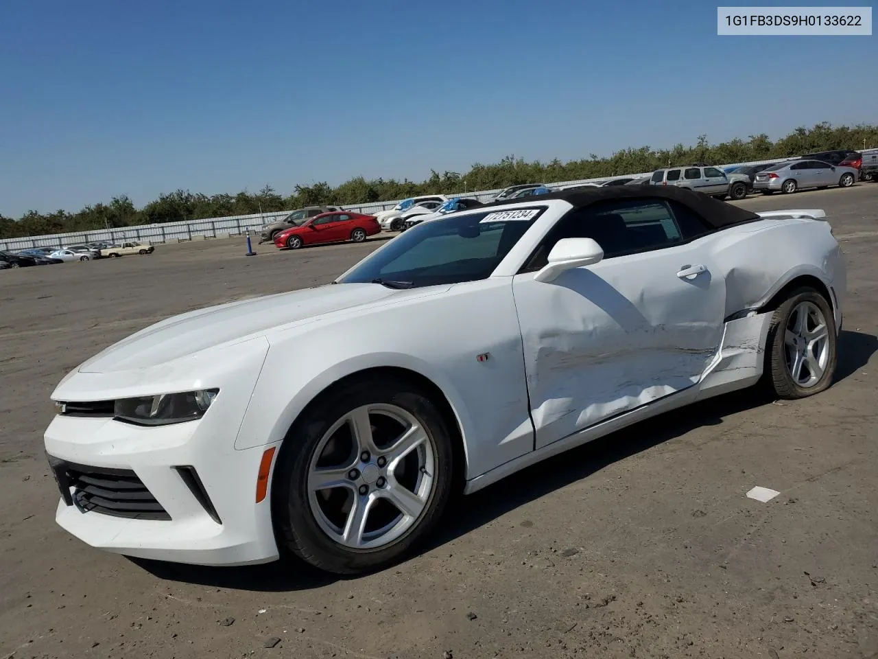 2017 Chevrolet Camaro Lt VIN: 1G1FB3DS9H0133622 Lot: 72751234