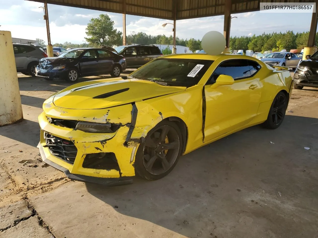 2017 Chevrolet Camaro Ss VIN: 1G1FF1R77H0186557 Lot: 73350594