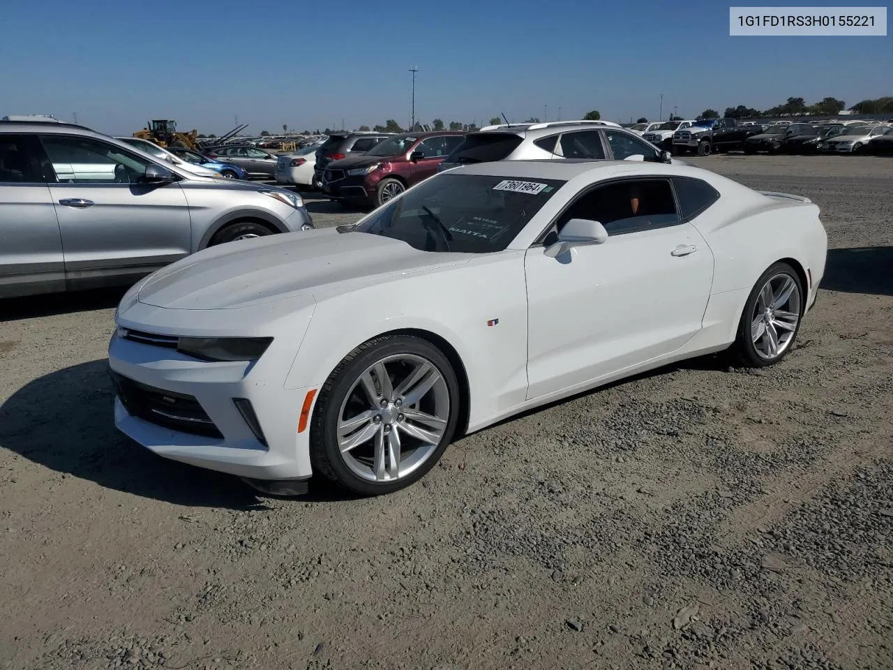 2017 Chevrolet Camaro Lt VIN: 1G1FD1RS3H0155221 Lot: 73601964