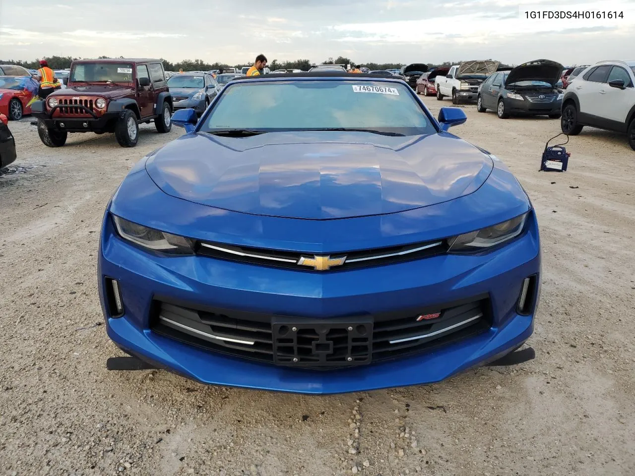 2017 Chevrolet Camaro Lt VIN: 1G1FD3DS4H0161614 Lot: 74670674