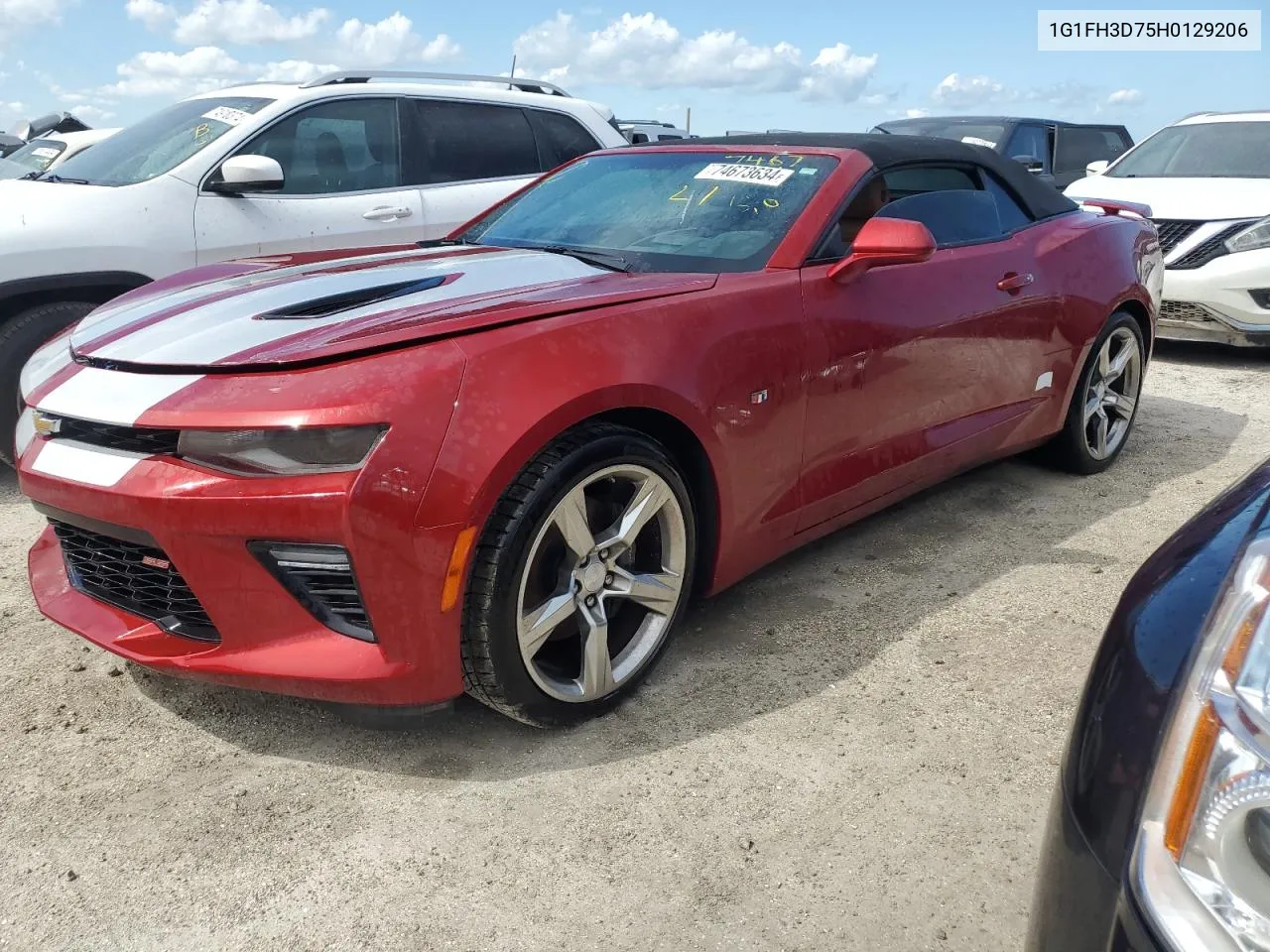 2017 Chevrolet Camaro Ss VIN: 1G1FH3D75H0129206 Lot: 74673634