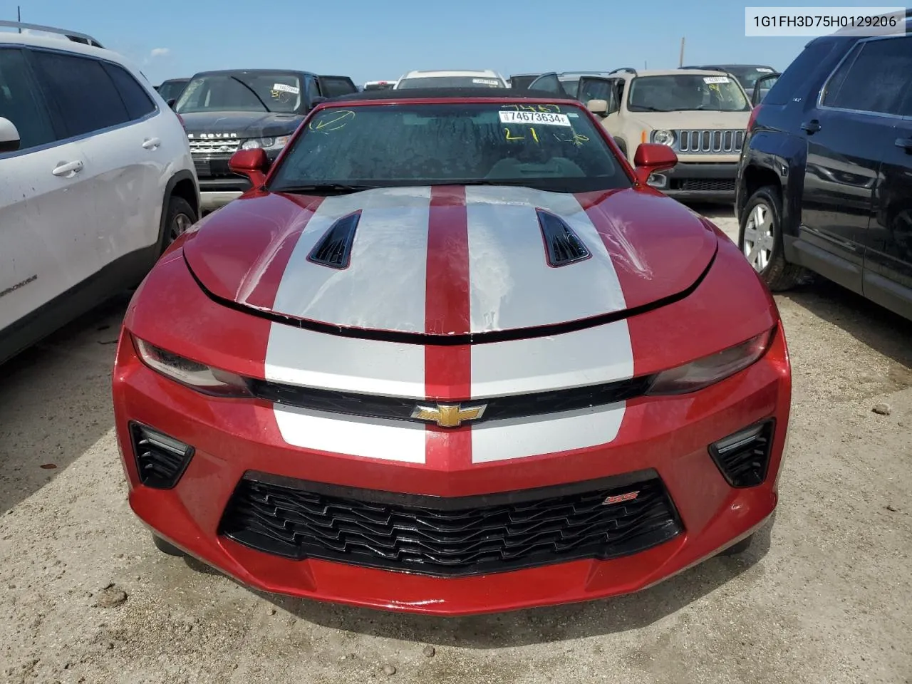 2017 Chevrolet Camaro Ss VIN: 1G1FH3D75H0129206 Lot: 74673634