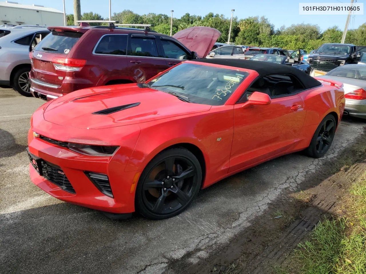 2017 Chevrolet Camaro Ss VIN: 1G1FH3D71H0110605 Lot: 75003484