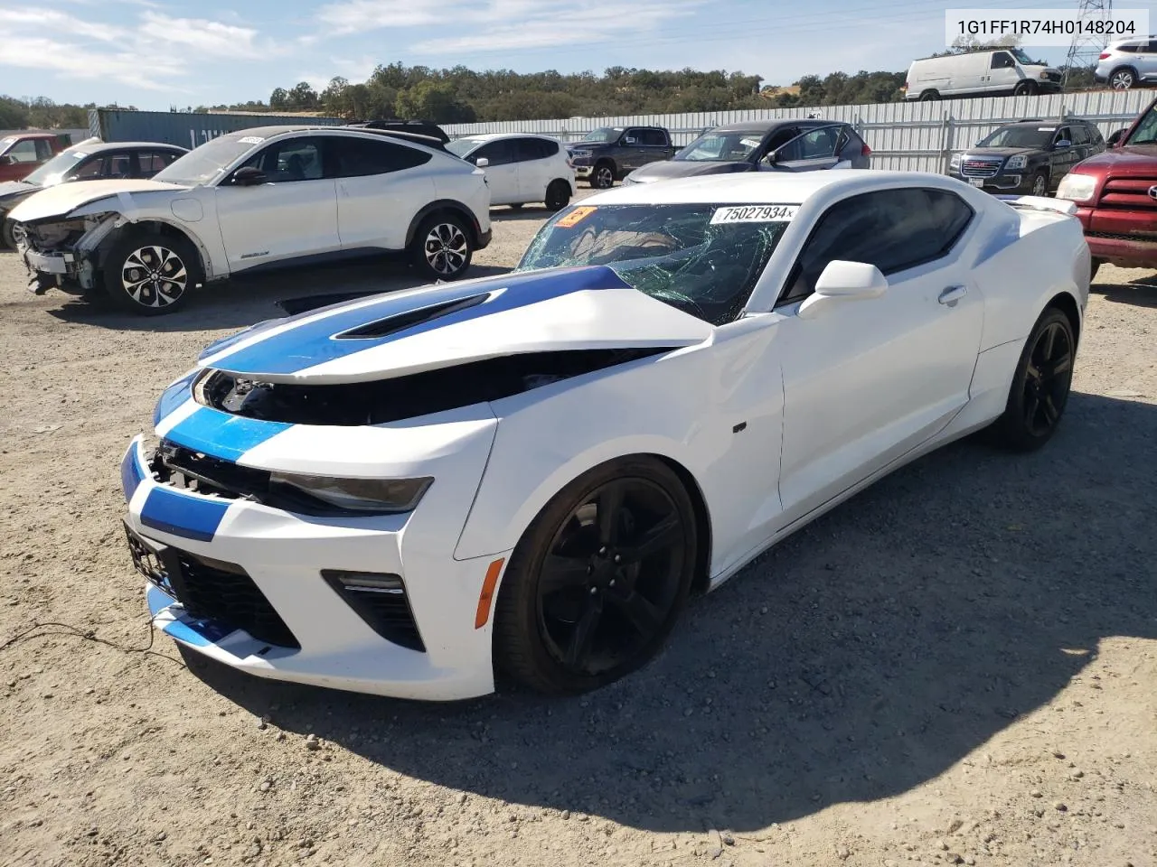 2017 Chevrolet Camaro Ss VIN: 1G1FF1R74H0148204 Lot: 75027934