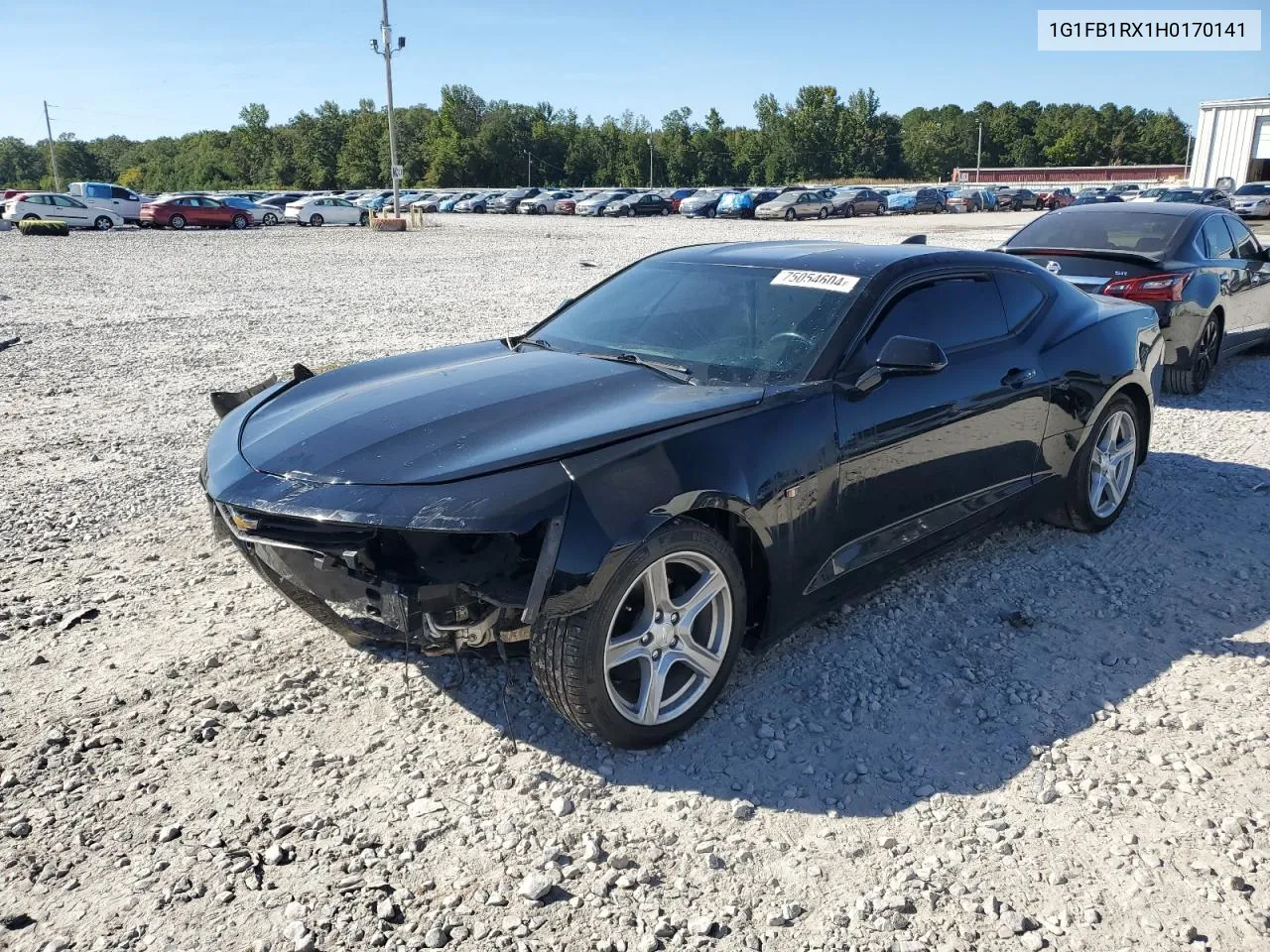 2017 Chevrolet Camaro Lt VIN: 1G1FB1RX1H0170141 Lot: 75054604