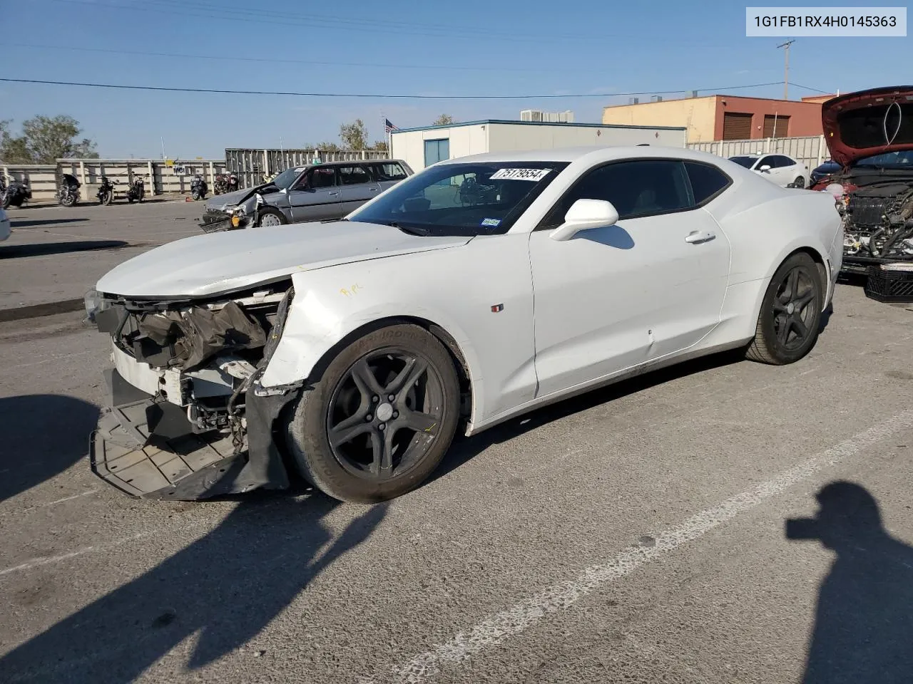 2017 Chevrolet Camaro Lt VIN: 1G1FB1RX4H0145363 Lot: 75179554