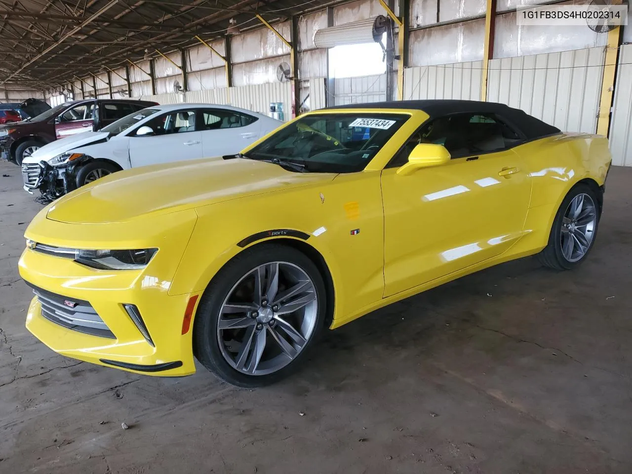 2017 Chevrolet Camaro Lt VIN: 1G1FB3DS4H0202314 Lot: 75537434