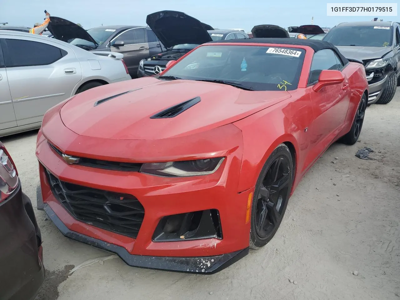 2017 Chevrolet Camaro Ss VIN: 1G1FF3D77H0179515 Lot: 76548364