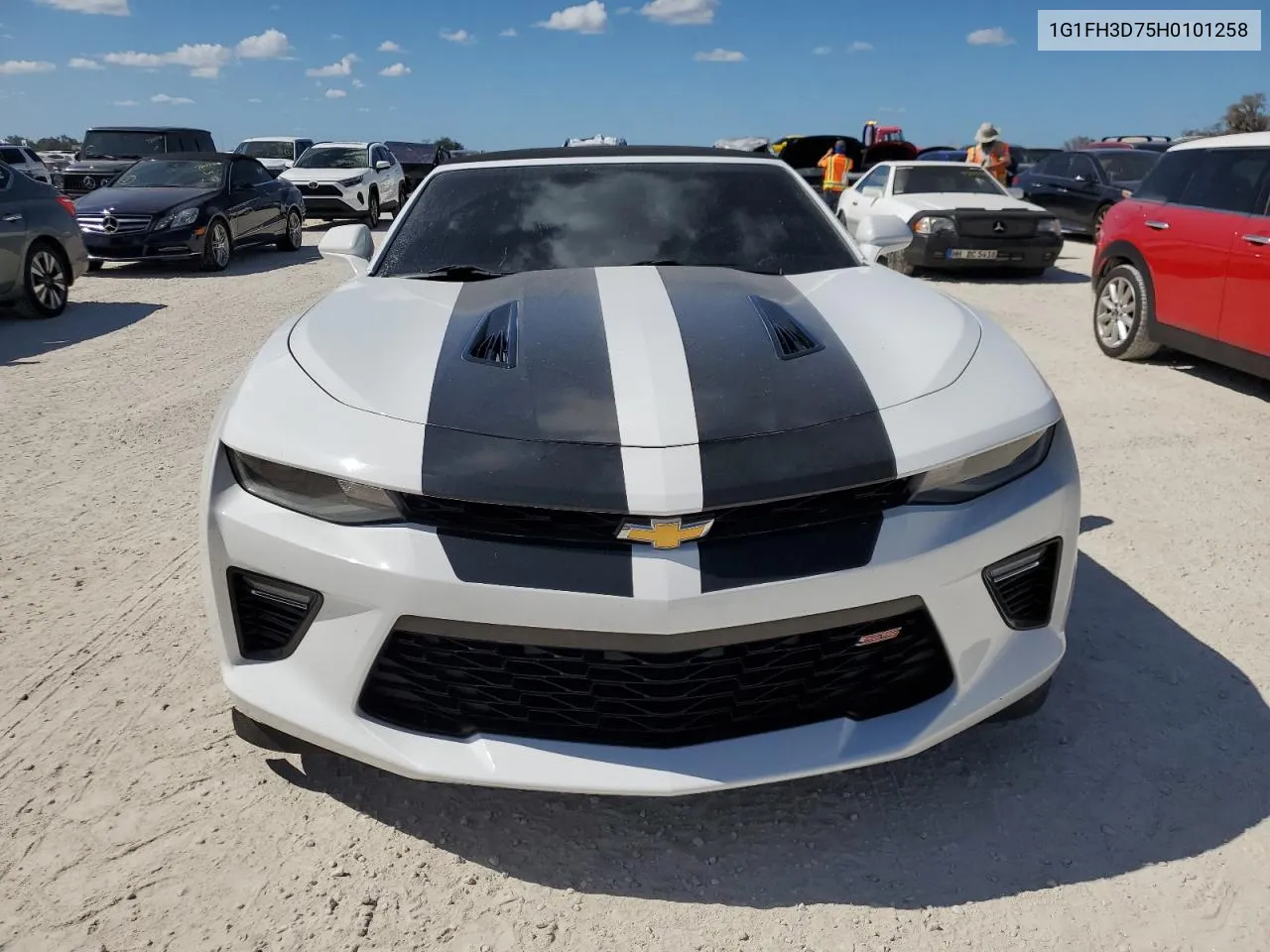 2017 Chevrolet Camaro Ss VIN: 1G1FH3D75H0101258 Lot: 77250814