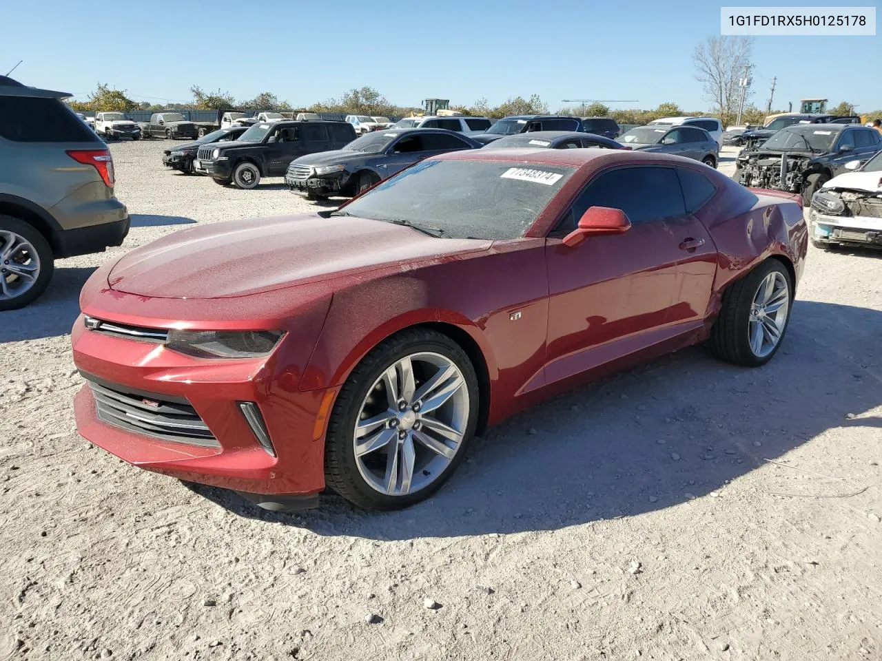 2017 Chevrolet Camaro Lt VIN: 1G1FD1RX5H0125178 Lot: 77348374