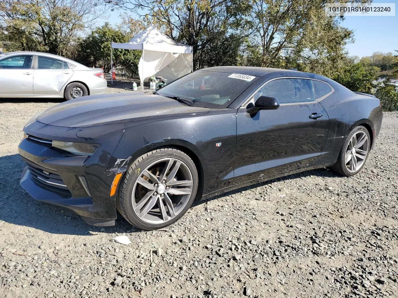 2017 Chevrolet Camaro Lt VIN: 1G1FD1RS1H0123240 Lot: 77355034