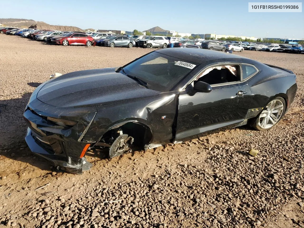 2017 Chevrolet Camaro Lt VIN: 1G1FB1RS5H0199386 Lot: 78448684