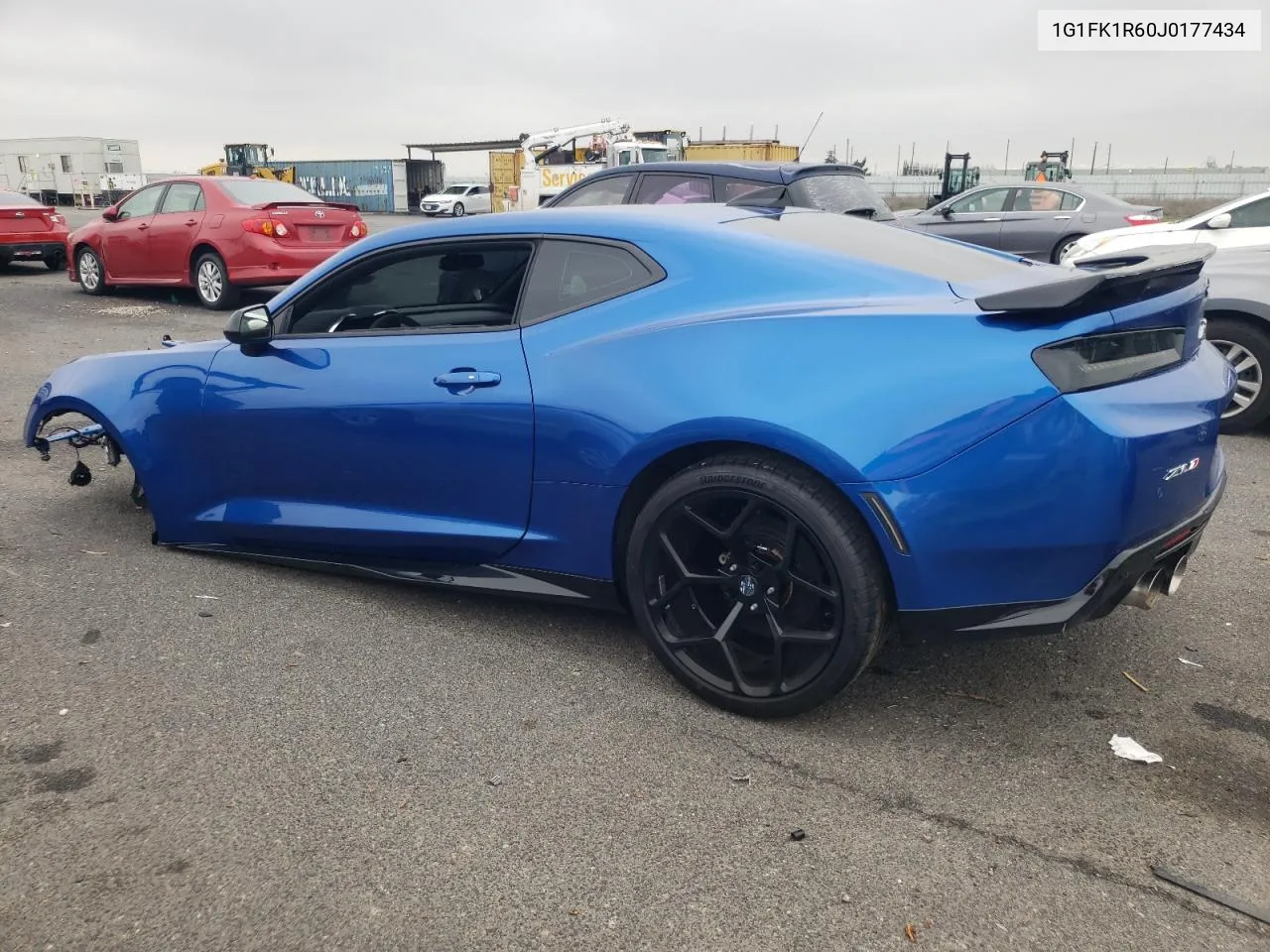 2018 Chevrolet Camaro Zl1 VIN: 1G1FK1R60J0177434 Lot: 38219334